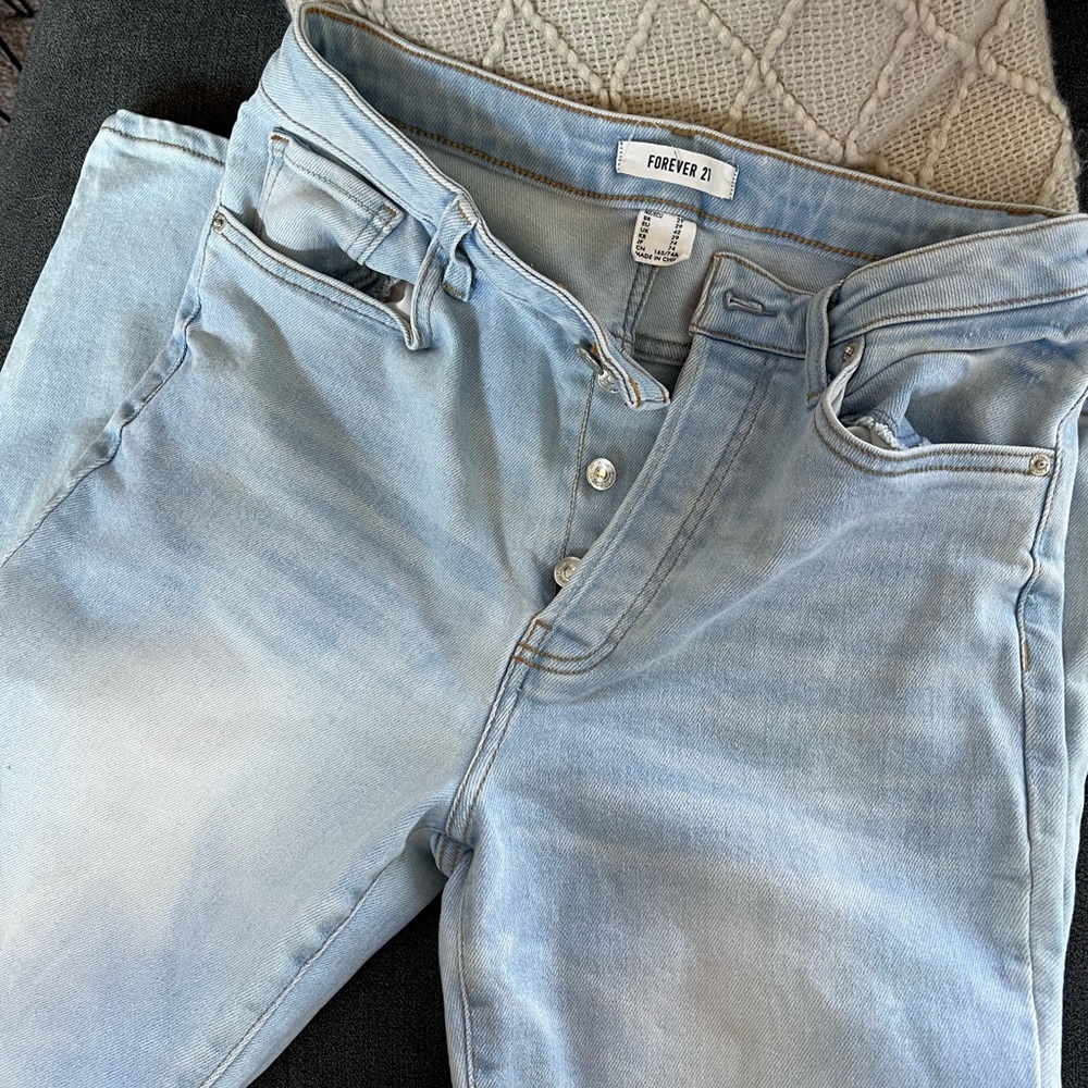 Straight leg jeans
